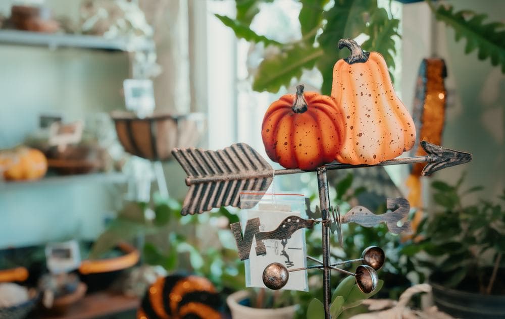 Pumpkin garden stakes
