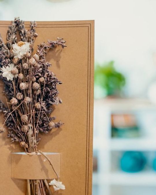 Dried lavender bunches